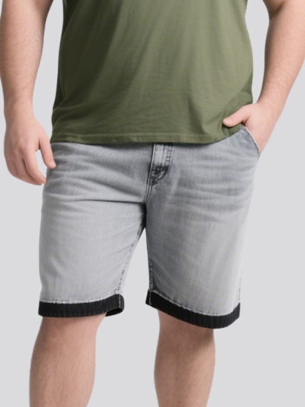 color-block-patchwork-trendy-plus-size-mens-denim-shorts