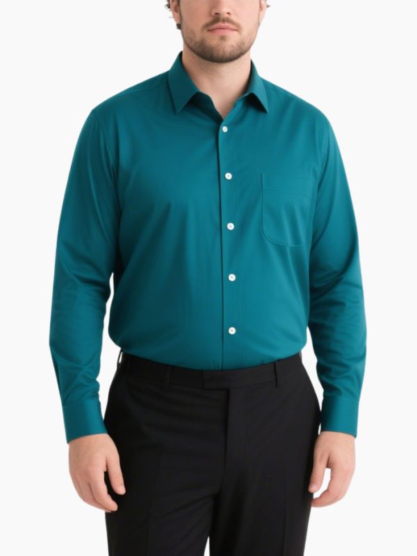 mens-large-size-classic-solid-color-long-sleeve-lapel-shirt