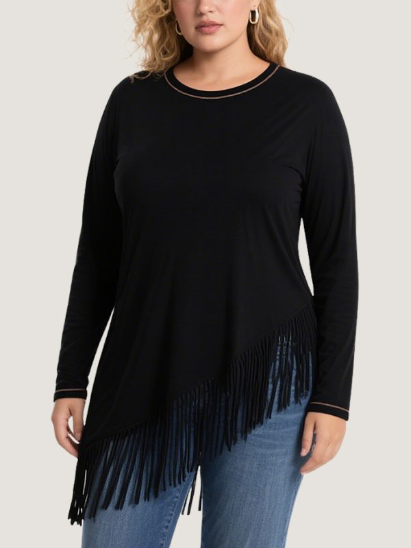 womens-solid-color-casual-plus-size-long-sleeved-t-shirt