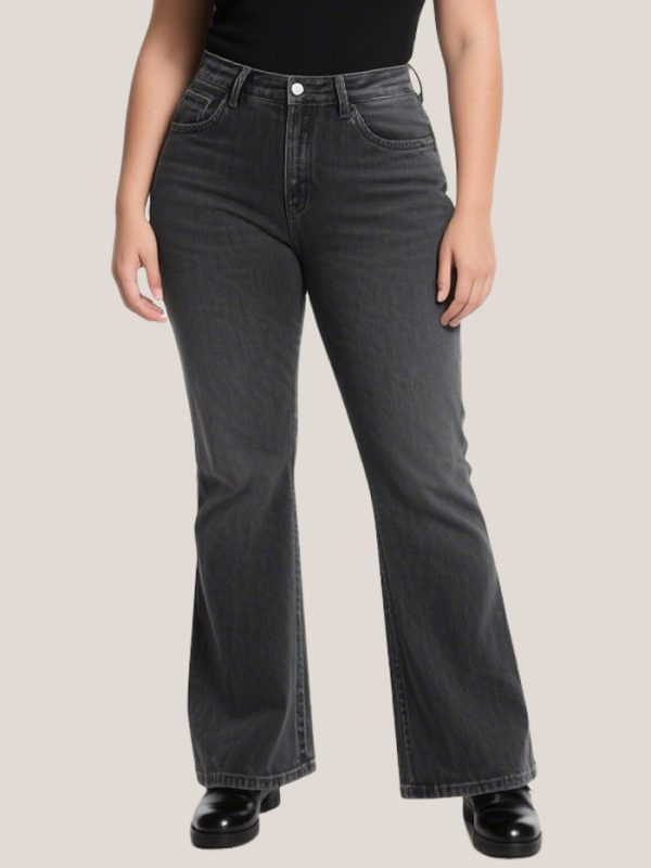 Casual Commuting Women's Plus Size Straight Jeans